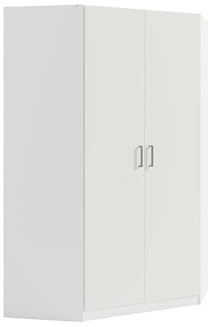 Vente-unique-Armadio angolare 2 ante L117 cm Bianco - BELOMY