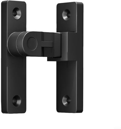 La serratura della porta scorrevole in lega di zinco combina fascino vecchio stile con soluzioni di sicurezza moderne (nero)