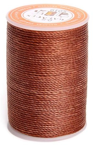 FUGLUS 0.55mm Gewachste Kordel Für Die Schmuckherstellung 80m, Braun Gewachster Faden Für Armbänder, Bastelschnur Für Perlenfädeln, Nähen, Lederhandwerk, DIY Handwerk, Langlebige Perlenkette