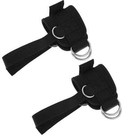 Gogogmee Correas Tobillo Ajustables para Entrenamiento de Piernas con Soporte de Peso para Taekwondo Banda Resistente y Cómoda para Ejercicios Intensos de Unidades Negras