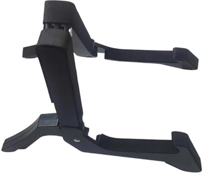LeeQinersw Soporte de Guitarra Plegable Estructura Plástica Antideslizante Soporte de Instrumento Musical Estante para Suelo Portátil Adecuado para Hogar Aula Es, Negro