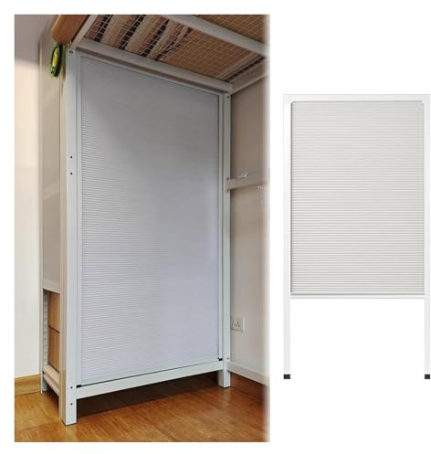 Accordion Folding Door - Retractable Sliding Cabinet Door for Closet and Wardrobe, White Design for Small Spaces(120x210cm (47x83in))