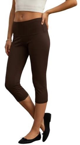 FeMereina Leggings capri plegables para mujer, Y2K, de tiro bajo, acampanados, elásticos, para yoga, atléticos, pantalones acampanados
