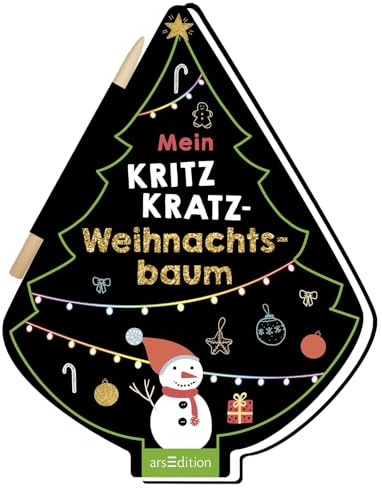 Mein Kritzkratz-Weihnachtsbaum: Kreativer Kratzelspaß mit Malideen und Holzstift für Kinder ab 5 Jahren