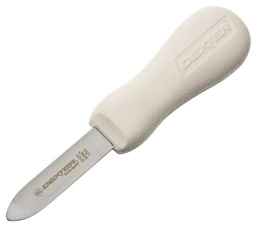 Dexter-Russell-Sani-Safe 2-3/4 Oyster Knife, New Haven Pattern, White Handle