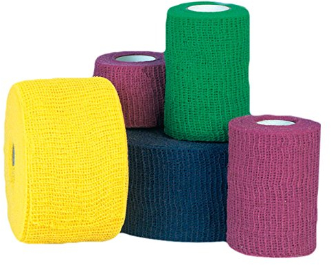 Servomull Color Haft 4761687 Elastische Fixierbinde mit Webkante