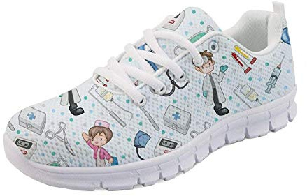 Showudesigns Zapatillas de Running Adulto Zapatos De Trabajo Senderismo Zapatillas de Running para Mujer Deportivas Enfermero EU 36-42 EU