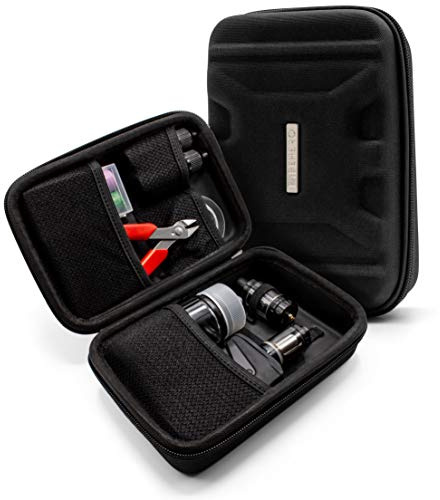 VapeHero® XL E-Zigarette Tasche | Dampfer Etui für max. 80ml Liquid und Zubehör | Passend für große Mods | Stoßfest