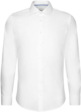 Seidensticker Herren Business-Hemd - Slim Fit - Bügelfrei - Kent Kragen - Langarm - Patch -100% Baumwolle