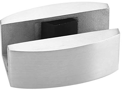 Tyenaza Guia Suelo Puerta Corredera Cristal, GuíA de Suelo de Acero Inoxidable para Puerta Corredera de Cristal, para Puertas de Vidrio Corredizas sin Marco y Cuarto de Ducha, Pared Divisoria(50X23mm)