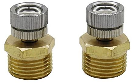 Aspersores de tubería de rociadores Bronce 3/16 Boquilla de atomización con forma de ventilador de baja presión con forma de aerosol de 90 grados Riego de la boquilla de la boquilla for reducir la te