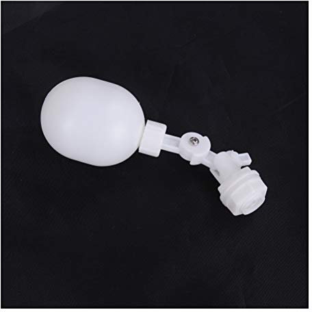 SUOFEILAIMU 3/8 Inch Mini Plastic Float Valve Ball Aquarium Control Safety Check Switch for Water Tower Tank 1PCS