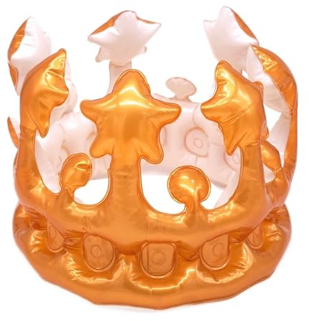 BF Souvenirs Corona gonfiabile King oro – Festa Carnevale Re Principe Principessa Compleanno Festa aziendale Addii al celibato Sport Festival