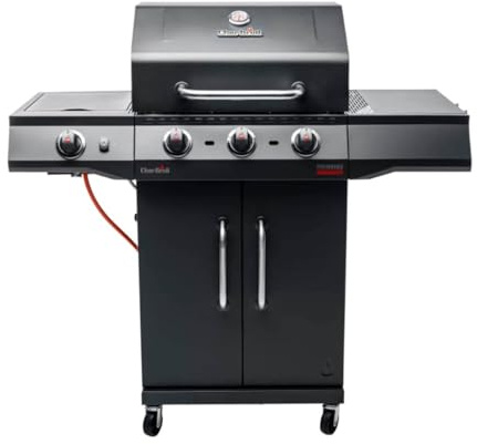 Char-Broil Barbacoa a Gas Performance Power Edition 3 - Barbacoa a gas con 3 quemadores y tecnología TRU-Infrared, quemador de sellado a 900°C - Ideal para cocinar al aire libre, jardín y patio