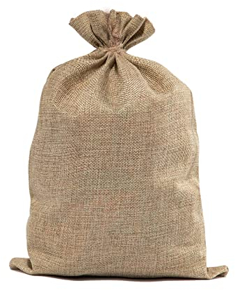 Zplontya 1 grand sac en toile de jute naturelle - 50,8 x 76,2 cm - Réutilisable - Pour plantes et légumes - Pour le jardinage, la plantation et le stockage des aliments