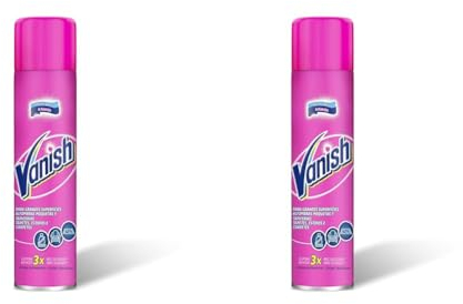 Vanish Quitamanchas para alfombras, moquetas, tapicerías y grandes superficies, formato espuma (Paquete de 2)
