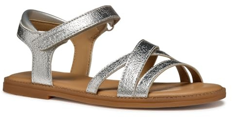 Geox J Sandal Karly Girl, Silver, 9 UK Child