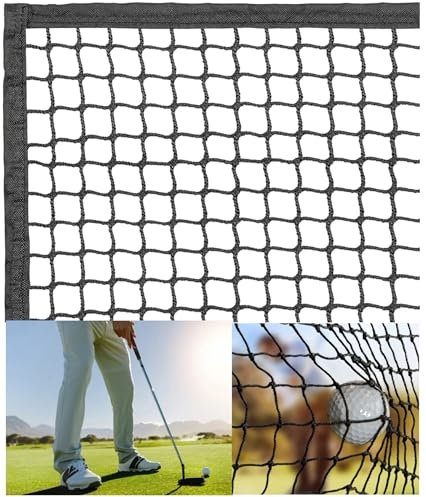 Starkes Sport-Barriernetz, 3 m x 4,5 m, für Schlägerübungen, Nylon, hohe Belastung, für drinnen und draußen, für Golf, Baseball, Hockey, Fußball, LAX und mehr