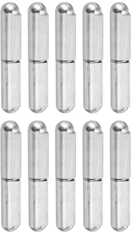 QUARKZMAN Bisagras de Barril para Soldar 10 Piezas 3 Largo 5/8 Diámetro - Bisagras Redondas Desmontables de Cuerpo Soldable de Acero Inoxidable 304 para de Remolque Pasador de 5/16