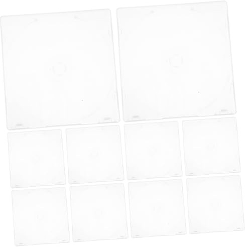 TOPBATHY 12pezzi Scatola Per Cd Trasparente Design Separato Custodia Portatile Per Dvd e Video Multimediali Facile Da Trasportare e Organizzare