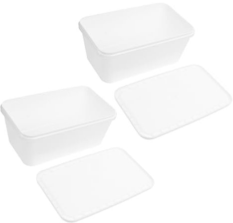Cabilock 2 Piezas Caja de Helado de Contenedor para Helado Contenedor para Postres Congelados para Vitrina Contenedores de Almacenamiento para Congelador para Cajas Casa o Restaurante