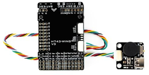 Turodeuo H743-WING V3 INAV 3-8S H743 Fixed High Barometer Sensor Wing Flight Controller for RC Drone FPV Fixed Wing Flight Control Crossover Aircraft High Barometer Sensor