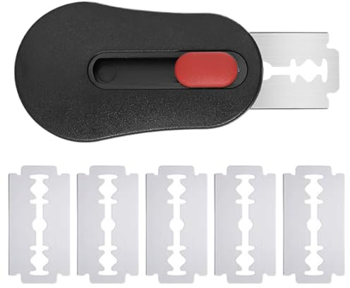 Generisch Bäckermesser, Teigmesser für Brot, Gebäck und Teig-Ritzen, Magnetisch Brotteigschneider mit 5 Rasierklingen Edelstahl für Präzises Einschneiden und Dekorieren von Teig
