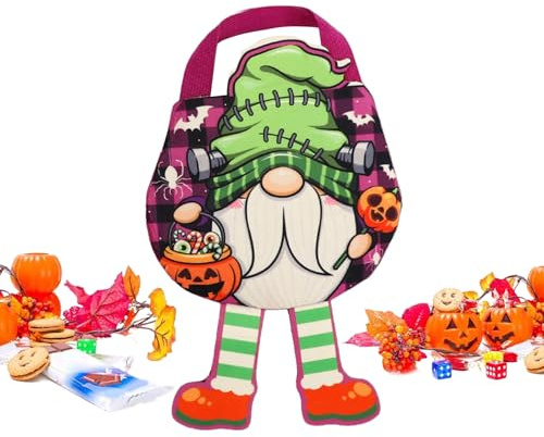 Halloween Godispåsar, Festväska Till Godis, Återanvändbar Tote Kasse Tillverkad av Icke-vävt Tyg för Godis och Leksaker Halloween Evenemangsarrangörer Skollärare samt