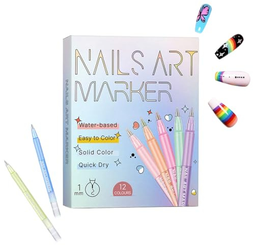 Nagellack Stift 12 Farben Maniküre Kunst Werkzeug Schnell Trocknend