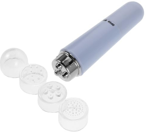 DEARMAMY Massaggiatore Occhi Set Testina Sostituibile Elettrico Leggero in Abs Dispositivo la Cura degli Occhi Effetto Rassodante per Ufficio e Viaggio