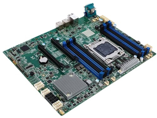 Bewinner Carte Mère D'ordinateur, Facteur de Forme SSI EEB Prenant en Charge Le Chipset X79 LGA 2011 pour Processeurs E5, avec Option Réseau 10 Gigabit et Plusieurs Emplacements PCIe,