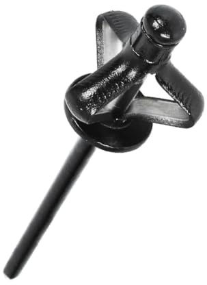 50 Uds. Remaches pop explosivos triples de aluminio pintado en negro remache ciego brida grande