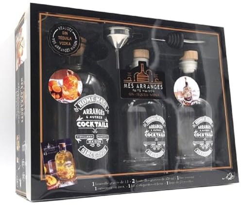 Mes arrangés faits maison : gin, tequila & vodka