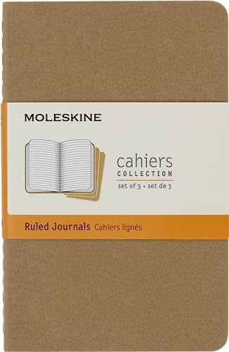 Moleskine Cahier Journal Set 3 Quaderni a Righe, Tascabile