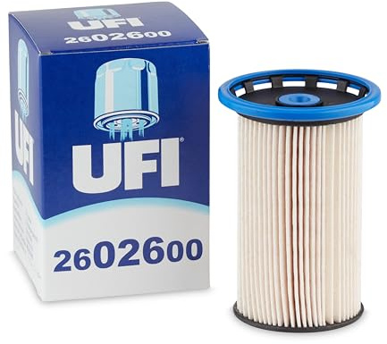 UFI Filters, Filtro Gasoil 26.026.00 | Filtro de Combustible Diésel de Recambio, Apto para Coches, Apto para Modelos Audi, Seat y Volkswagen