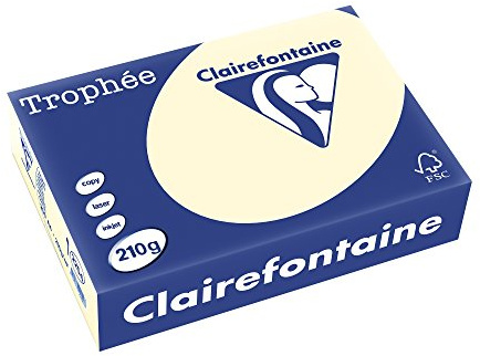 Clairefontaine Papier reprographic, 250 - A4 couleur ivoire 210g/m2