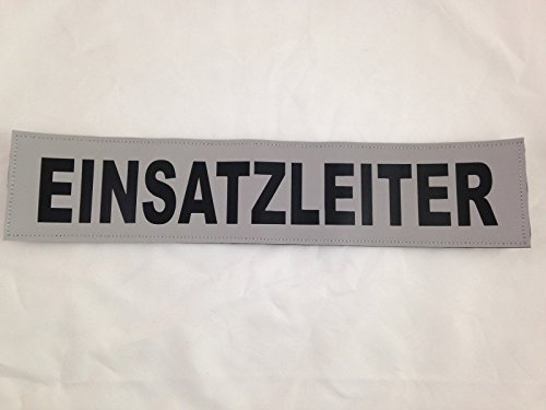 EINSATZLEITER 3M Rückenschild 38x8cm matt silber