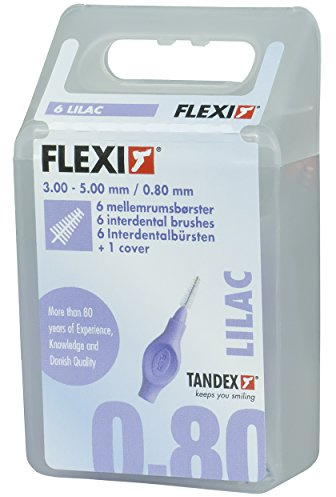 TANDEX FLEXI Interdentalbürsten 0,8 mm, 3er Pack (3 x 6 Stück)