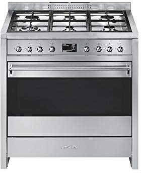 Smeg Opera A1-9 90cm Dual Fuel Range Cooker - Stainless Steel