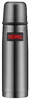 Termo Ligero y Compacto de Acero Inoxidable Mate de Thermos, Acero Inoxidable, Gris, 0,5 litros