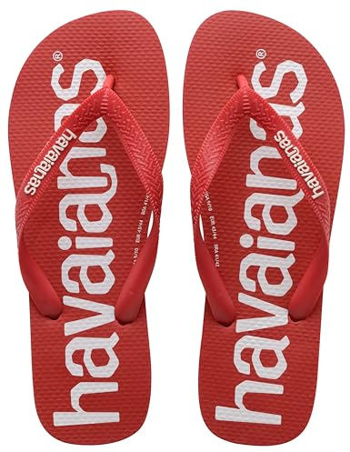 Havaianas Top Logomania, Infradito Unisex - Adulto, Ruby Red, 35/36 EU