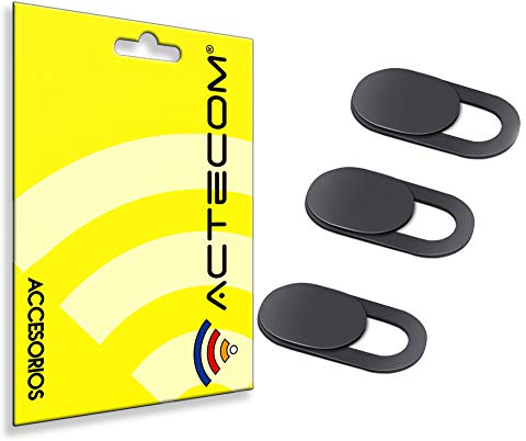 Actecom 3pcs Tapas Cubierta Webcam, Diseño Ultra Fino, Camera Cover Tapa para Todo Tipo de Ordenadores Portátiles