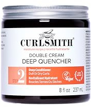Curlsmith Double Cream Deep Quencher | Tiefenpflegemaske für Locken, Feuchtigkeitsspendend und entwirrend, Alle Lockentypen, Vegan, 237 ml
