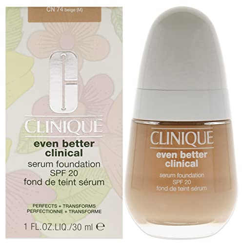 Clinique Even Better Clinical™ Serum Foundation SPF 20 | Foundation mit voller Deckkraft, Satin-Matte-Finish und 3-Serum-Technologie