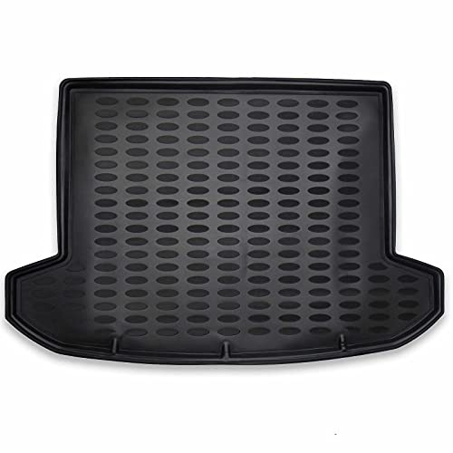 Elmasline - Bac de Coffre 3D - pour Hyundai Tucson 3 (III) à partir de 2015 - Antidérapant, avec Bord Haut
