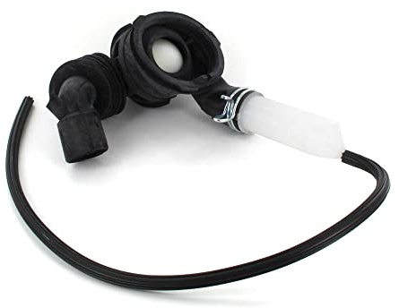 DL-pro Saugschlauch für Bosch Siemens iQ100 iQ300 VarioPerfect iSensoric Maxx Classixx für 650082 00650082 Schlauch mit Ökoverschluss für Waschmaschine