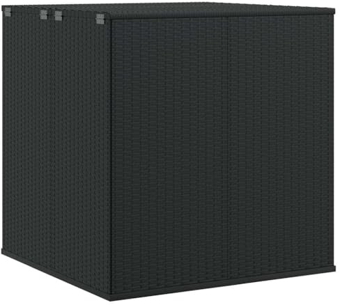 vidaXL Dynbox PE-rotting 100x97,5x104 cm svart