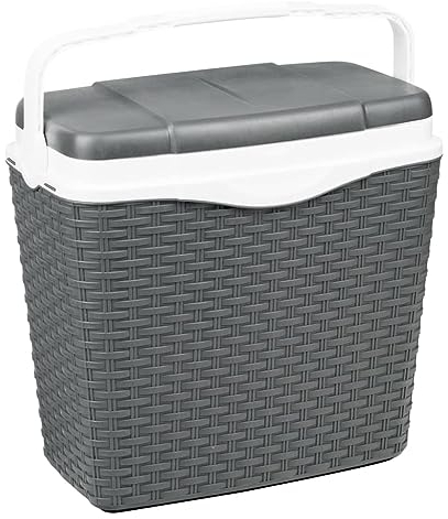 HI 66409 Kühlbox 24 Liter in Rattan-Optik anthrazit