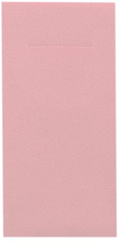 Besteckserviette Bestecktasche aus GMIAir hochwertigem Vlies in der Farbe Rosa, 40 x 40 cm, 75 Stück mit praktischem Besteckschlitz zur hygienischen Aufbewahrung