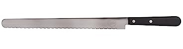 Sallys Universalmesser | Brotmesser | 31,5 cm, schwarz, Für Brot, Kuchen und Torten